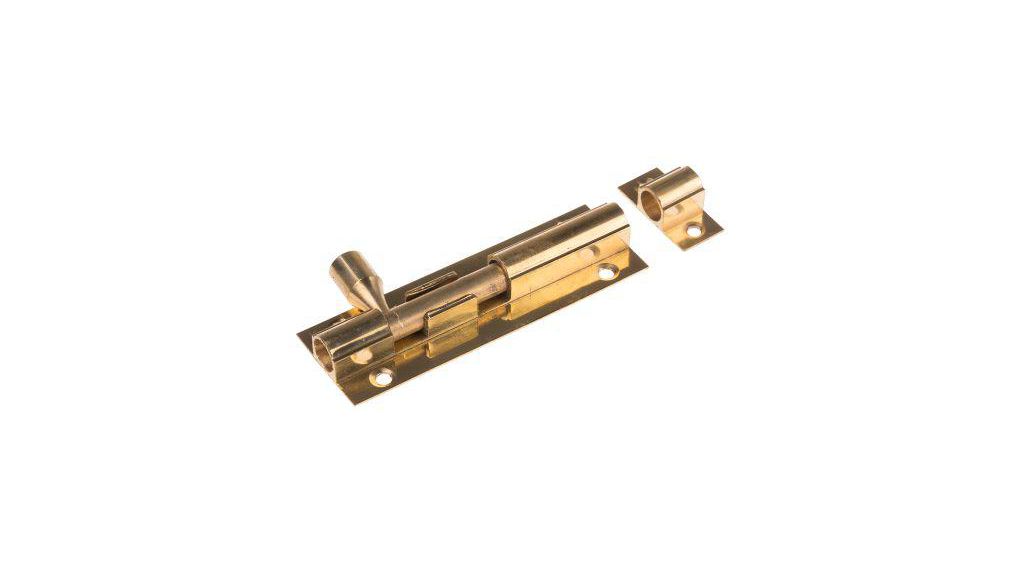 Door Bolt, 104mm, Brass, Gold